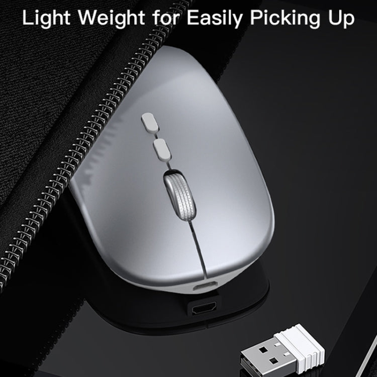 Yesido KB15 Slim 2.4G Rechargeable Wireless Optical Mouse(White) - Wireless Mice by Yesido | Online Shopping UK | buy2fix