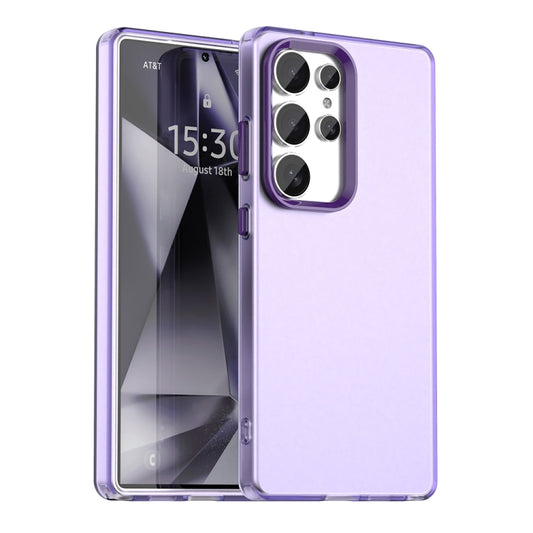 For Samsung Galaxy S25 Ultra 5G Candy PC Hybrid TPU Shockproof Phone Case(Purple) - Galaxy S25 Ultra 5G Cases by buy2fix | Online Shopping UK | buy2fix