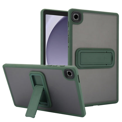 For Samsung Galaxy Tab A9 Skin Feel Holder PC Hybrid TPU Tablet Case(Dark Green) - Galaxy Tab A9 by buy2fix | Online Shopping UK | buy2fix