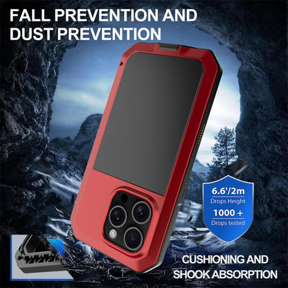 For iPhone 16 Pro Shockproof IP54 Life Waterproof Phone Case(Red) - iPhone 16 Pro Cases by buy2fix | Online Shopping UK | buy2fix