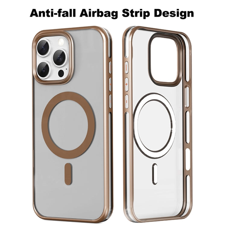 For iPhone 16 Mutural Airbag Anti-fall MagSafe Magnetic Phone Case(Grey) - iPhone 16 Cases by Mutural | Online Shopping UK | buy2fix