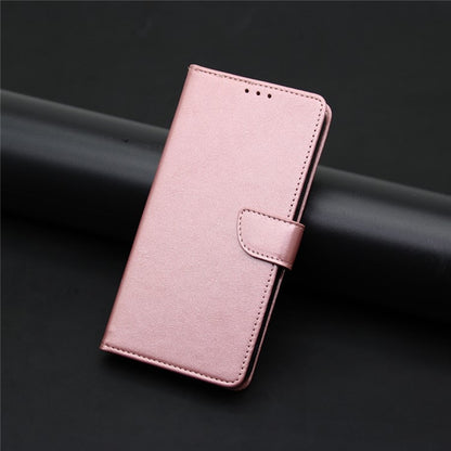 For iPhone 16 Pro Calf Texture Buckle Flip Leather Phone Case(Rose Gold) - iPhone 16 Pro Cases by buy2fix | Online Shopping UK | buy2fix