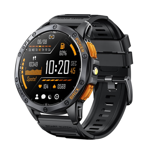 LEMFO K67 1.43 inch AMOLED Screen GPS Sports Smart Watch, Support Bluetooth Call / Health Monitoring(Black) - Smart Watches by LEMFO | Online Shopping UK | buy2fix