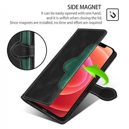 For iPhone 16 Skin Feel Magnetic Buckle Leather Phone Case(Black) - iPhone 16 Cases by buy2fix | Online Shopping UK | buy2fix