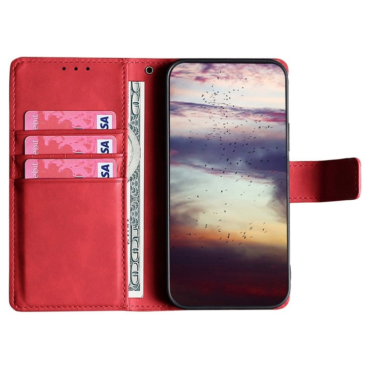 For iPhone 16 Pro Skin Feel Magnetic Leather Phone Case(Red) - iPhone 16 Pro Cases by buy2fix | Online Shopping UK | buy2fix