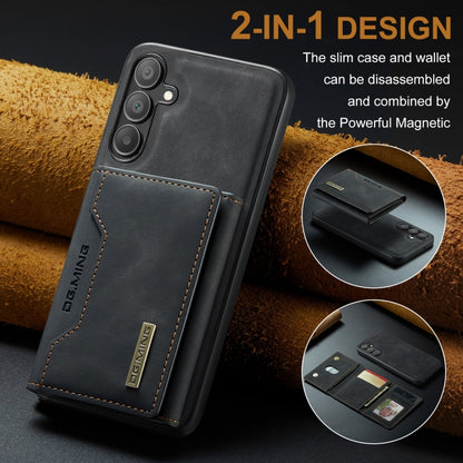 For Samsung Galaxy A16 5G DG.MING M2 Series 3-Fold Multi Card Bag + Magnetic Phone Case(Black) - Galaxy Phone Cases by DG.MING | Online Shopping UK | buy2fix