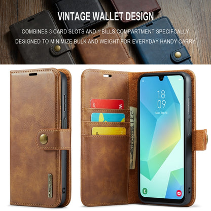 For Samsung Galaxy A16 5G DG.MING Crazy Horse Texture Detachable Magnetic Leather Case(Brown) - Galaxy Phone Cases by DG.MING | Online Shopping UK | buy2fix