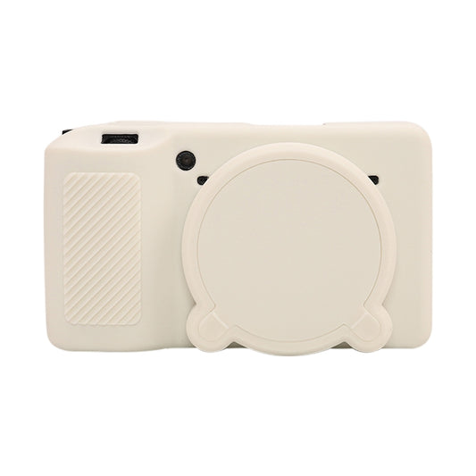 For Ricoh GR III Soft Silicone Protective Case(White) - Protective Case by buy2fix | Online Shopping UK | buy2fix