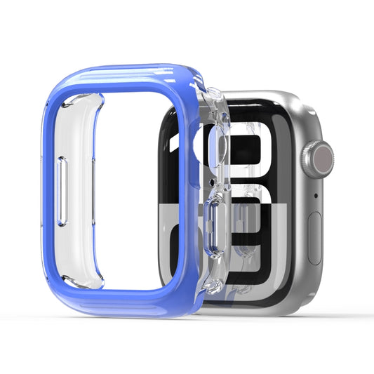 For Apple Watch Series 7 / 8 / 9 45mm DUX DUCIS Camo Series TPU Hybrid PC Watch Protective Case(Blue) - Watch Cases by DUX DUCIS | Online Shopping UK | buy2fix