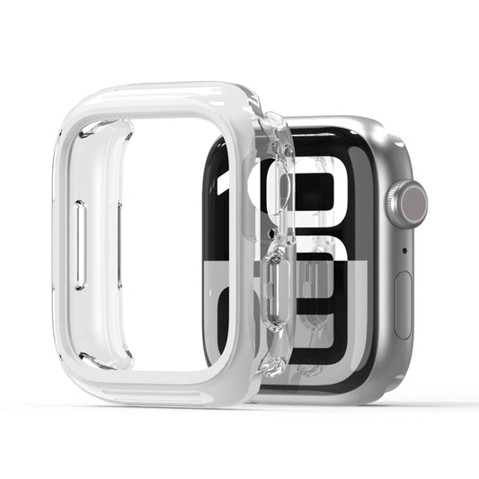 For Apple Watch Series 7 / 8 / 9 45mm DUX DUCIS Camo Series TPU Hybrid PC Watch Protective Case(White) - Watch Cases by DUX DUCIS | Online Shopping UK | buy2fix