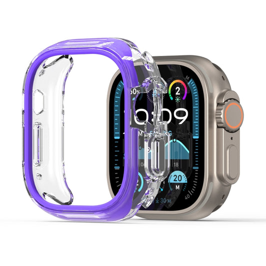 For Apple Watch Ultra 1 / 2 49mm DUX DUCIS Camo Series TPU Hybrid PC Watch Protective Case(Purple) - Watch Cases by DUX DUCIS | Online Shopping UK | buy2fix