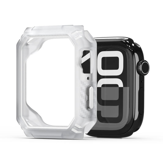 For Apple Watch Series 10 46mm DUX DUCIS Damo Series TPU+PC Hollow Watch Protective Case(White) - Watch Cases by DUX DUCIS | Online Shopping UK | buy2fix