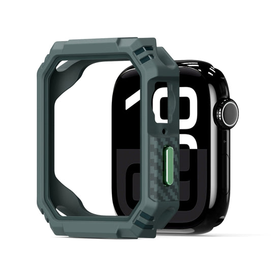 For Apple Watch Series 10 42mm DUX DUCIS Damo Series TPU+PC Hollow Watch Protective Case(Green) - Watch Cases by DUX DUCIS | Online Shopping UK | buy2fix