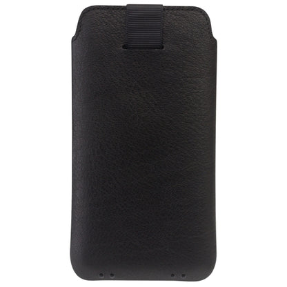 For iPhone XR QIALINO Nappa Texture Top-grain Leather Liner Bag with Card Slots(Black) - More iPhone Cases by QIALINO | Online Shopping UK | buy2fix