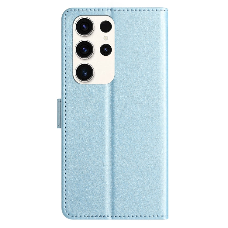 For Samsung Galaxy S25 Ultra 5G Silk Texture Horizontal Flip Leather Phone Case(Light Blue) - Galaxy S25 Ultra 5G Cases by buy2fix | Online Shopping UK | buy2fix