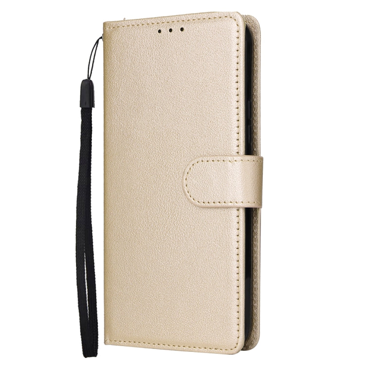 For Samsung Galaxy S25+ 5G 3-Card Slots Multifunctional Leather Phone Case(Gold) - Galaxy S25+ 5G Cases by buy2fix | Online Shopping UK | buy2fix