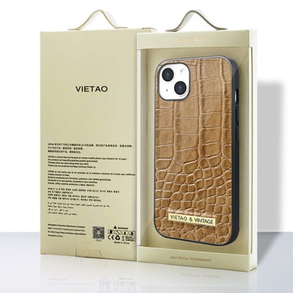 For iPhone 16 Pro VIETAO Alligator Texture PU Phone Case(Red) - iPhone 16 Pro Cases by VIETAO | Online Shopping UK | buy2fix