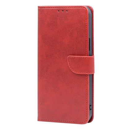 For Samsung Galaxy S25 Ultra 5G Calf Texture Buckle Flip Leather Phone Case(Red) - Galaxy S25 Ultra 5G Cases by buy2fix | Online Shopping UK | buy2fix