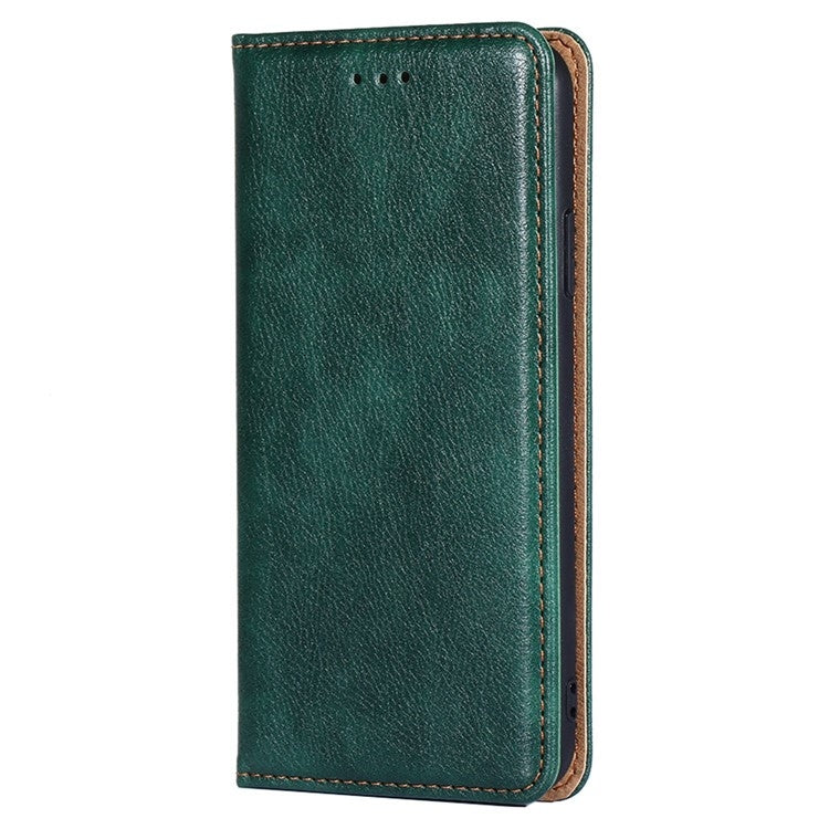 For Samsung Galaxy S25+ 5G Gloss Oil Solid Color Magnetic Leather Phone Case(Green) - Galaxy S25+ 5G Cases by buy2fix | Online Shopping UK | buy2fix