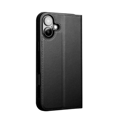 For iPhone 16 QIALINO Classic Gen2 Genuine Leather Phone Case(Black) - iPhone 16 Cases by QIALINO | Online Shopping UK | buy2fix