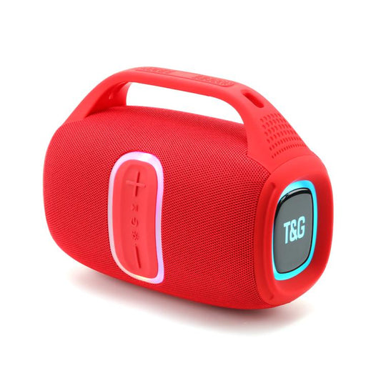 T&G TG674 TWS Outdoor Portable Wireless Bluetooth Speaker with RGB Light(Red) - Desktop Speaker by T&G | Online Shopping UK | buy2fix