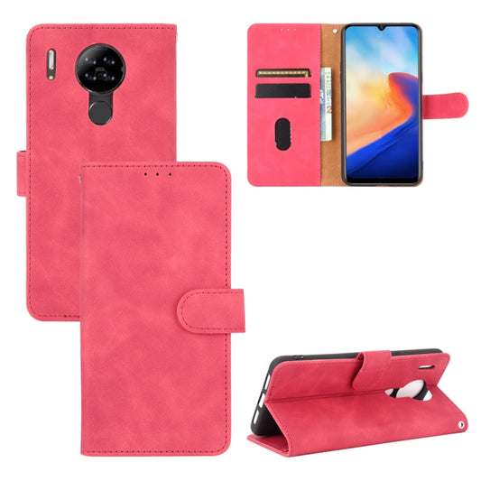For Blackview A80 Solid Color Skin Feel Magnetic Buckle Horizontal Flip Calf Texture PU Leather Case with Holder & Card Slots & Wallet(Rose Red) - More Brand by buy2fix | Online Shopping UK | buy2fix