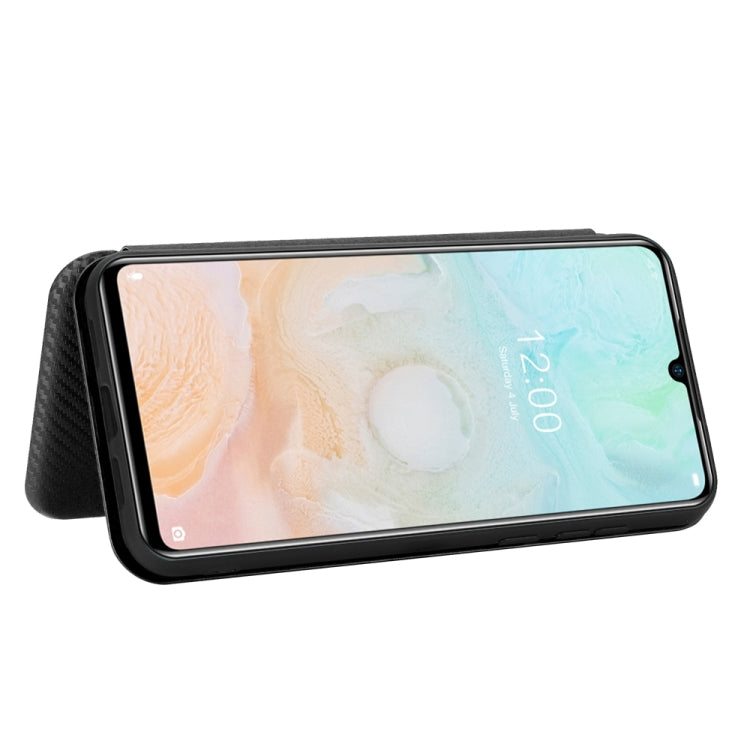 For DOOGEE N20 Pro Carbon Fiber Texture Horizontal Flip TPU + PC + PU Leather Case with Card Slot(Black) - More Brand by buy2fix | Online Shopping UK | buy2fix