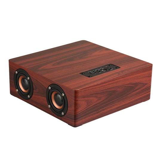 Q5 Wooden Bluetooth Speaker, Support TF Card & 3.5mm AUX(Red Wood) - Desktop Speaker by buy2fix | Online Shopping UK | buy2fix