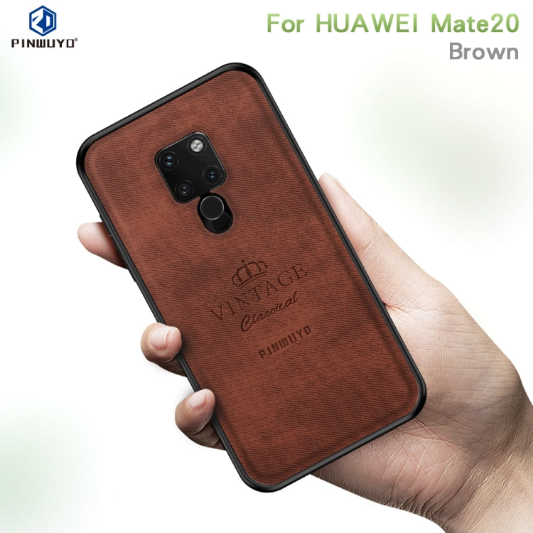 PINWUYO Anti-wrestling Waterproof Full Coverage PC Case for Huawei Mate 20(Brown) - Huawei Cases by PINWUYO | Online Shopping UK | buy2fix