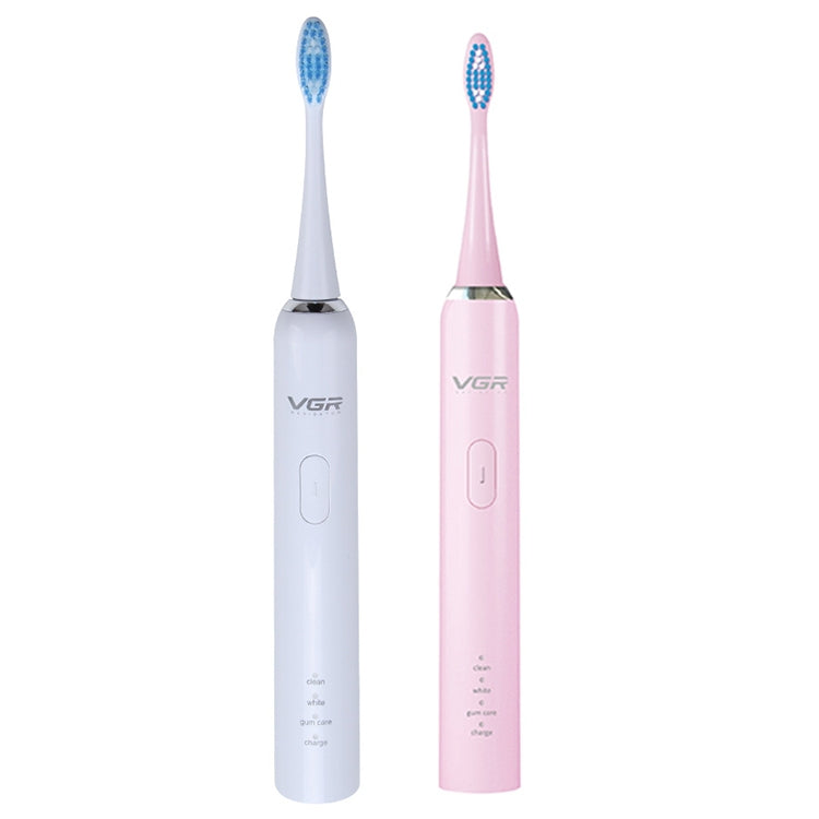 VGR V-805 IPX7 USB Magnetic Suspension Sonic Shock Toothbrush with Memory Function(Pink) - Toothbrushes by VGR | Online Shopping UK | buy2fix