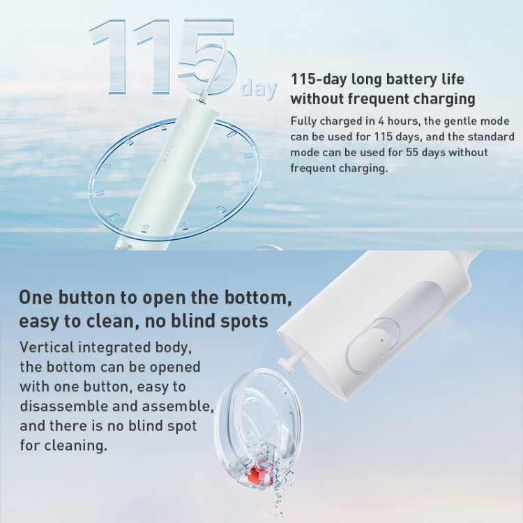 Original Xiaomi Mijia F300 Electric Pulse Oral Irrigator Tooth Cleaner, Capacity : 240mL (White) - Oral Irrigators by Xiaomi | Online Shopping UK | buy2fix