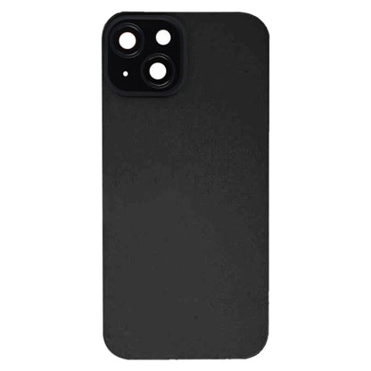 For iPhone 15 Plus Glass Battery Back Cover with Flash Bracket + Wireless Charging Module(Black) - Back Cover by buy2fix | Online Shopping UK | buy2fix