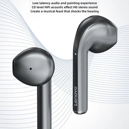 Lenovo LP50 Bluetooth 5.3 TWS True Wireless Bluetooth Earphone (Silver Grey) - TWS Earphone by Lenovo | Online Shopping UK | buy2fix