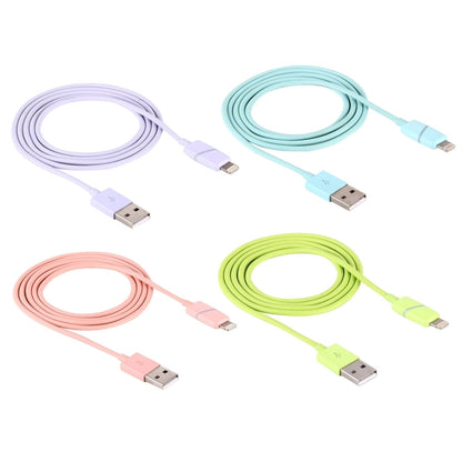 1m Circular Bobbin Gift Box Style 8 Pin to USB Data Sync Cable with Indicator for iPhone, iPad(Green) - Normal Style Cable by buy2fix | Online Shopping UK | buy2fix