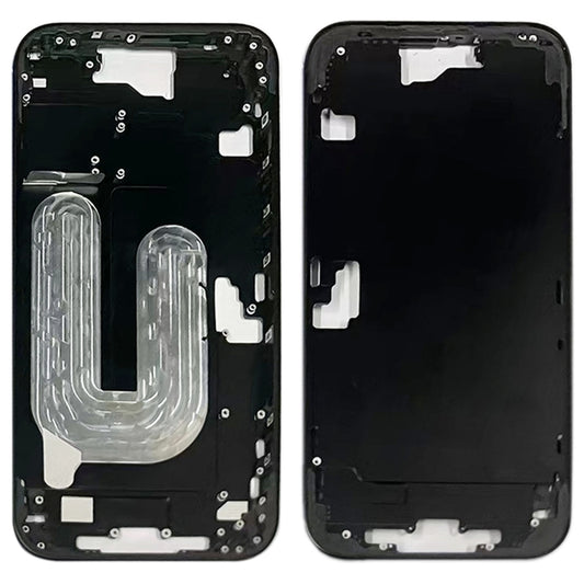 For iPhone 16 Middle Frame Bezel Plate (Black) -  by buy2fix | Online Shopping UK | buy2fix