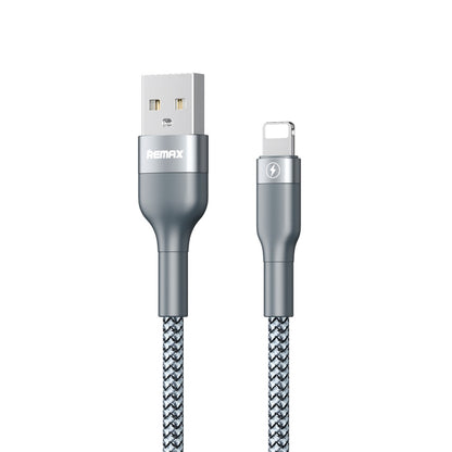 REMAX RC-064i Sury 2 Series 1m 2.4A USB to 8 Pin Data Cable for iPhone, iPad(Silver) - Normal Style Cable by REMAX | Online Shopping UK | buy2fix