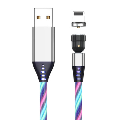 2.4A USB to 8 Pin 540 Degree Bendable Streamer Magnetic Data Cable, Cable Length: 1m(Colour) - Charging Cable & Head by buy2fix | Online Shopping UK | buy2fix