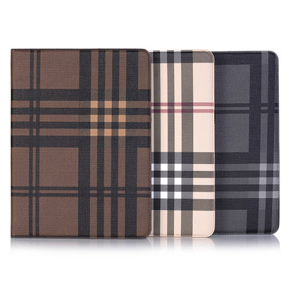 Plaid Texture Horizontal Flip PU Leather Case for iPad Air 11 2024 / iPad Pro 11 inch (2018), with Holder & Card Slots & Wallet(Coffee) - iPad Pro 11 (2018) Cases by buy2fix | Online Shopping UK | buy2fix