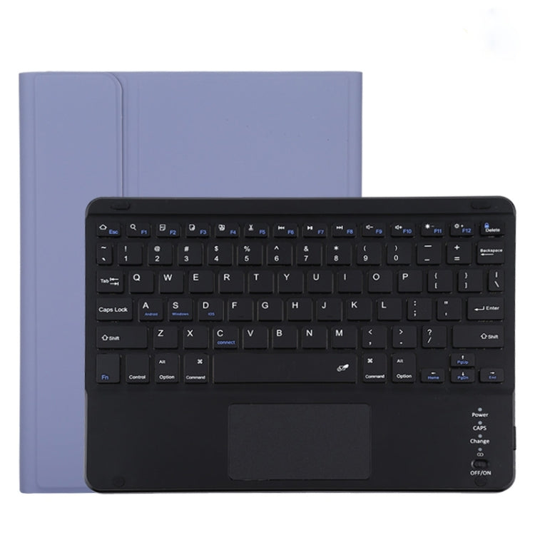 TG11BC Detachable Bluetooth Black Keyboard Microfiber Leather Tablet Case for iPad Pro 11 inch (2020), with Touchpad & Pen Slot & Holder (Purple) - For iPad Pro by buy2fix | Online Shopping UK | buy2fix