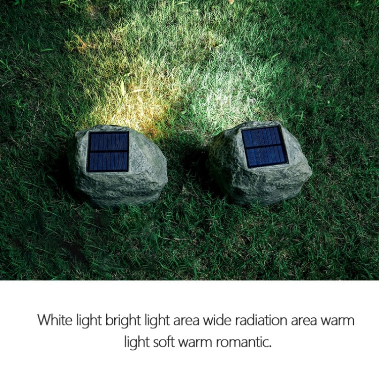 Solar Powered Simulated Stone Spotlight LED Light IP65 Waterproof Outdoor Garden Lawn Lamp - Solar Lights by buy2fix | Online Shopping UK | buy2fix