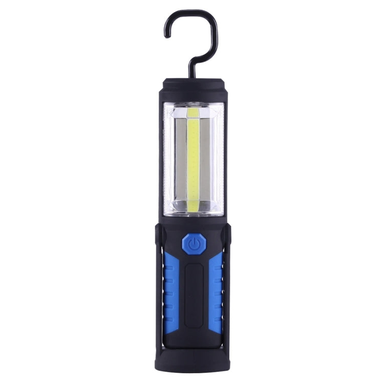 PR5W-1 5W COB+1W F8 IP43 Waterproof White Light LED Torch Work Light , 400 LM Multi-function USB Charging Portable Emergency Work Stand Light with Magnetic & 360 Degrees Swivel Hook(Blue) - LED Flashlight by buy2fix | Online Shopping UK | buy2fix