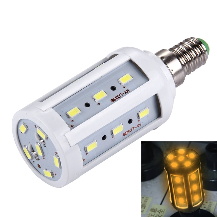 5W PC Case Corn Light Bulb, E14 380LM 24 LED SMD 5730, AC 85-265V(Warm White) - LED Blubs & Tubes by buy2fix | Online Shopping UK | buy2fix