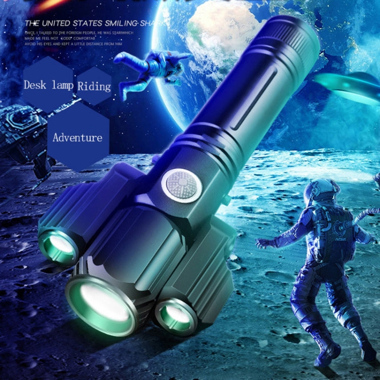 KS-738 USB Charging Waterproof T6+XPE Zoomable LED Flashlight with 4-Modes & 18650 lithium battery - LED Flashlight by buy2fix | Online Shopping UK | buy2fix