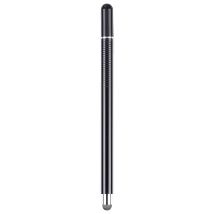 361 2 in 1 Universal Silicone Disc Nib Stylus Pen with Mobile Phone Writing Pen & Magnetic Cap(Black) - Stylus Pen by buy2fix | Online Shopping UK | buy2fix