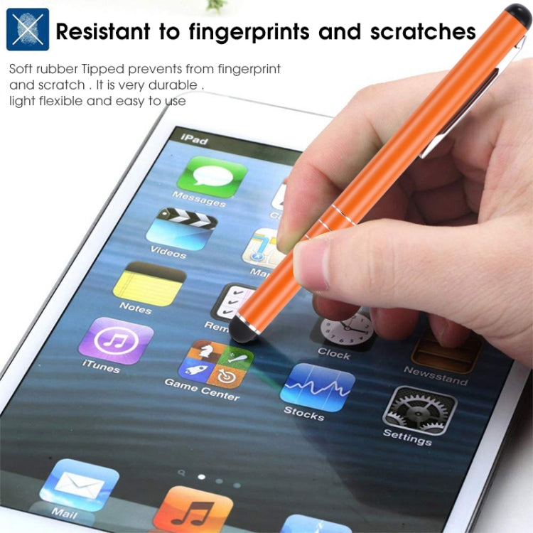 Universal Three Rings Mobile Phone Writing Pen (Orange) - Stylus Pen by buy2fix | Online Shopping UK | buy2fix