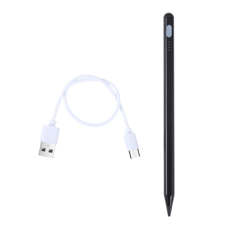 K-2260 Universal Aluminum Alloy Active Capacitive Stylus Pen(Black) - Stylus Pen by buy2fix | Online Shopping UK | buy2fix