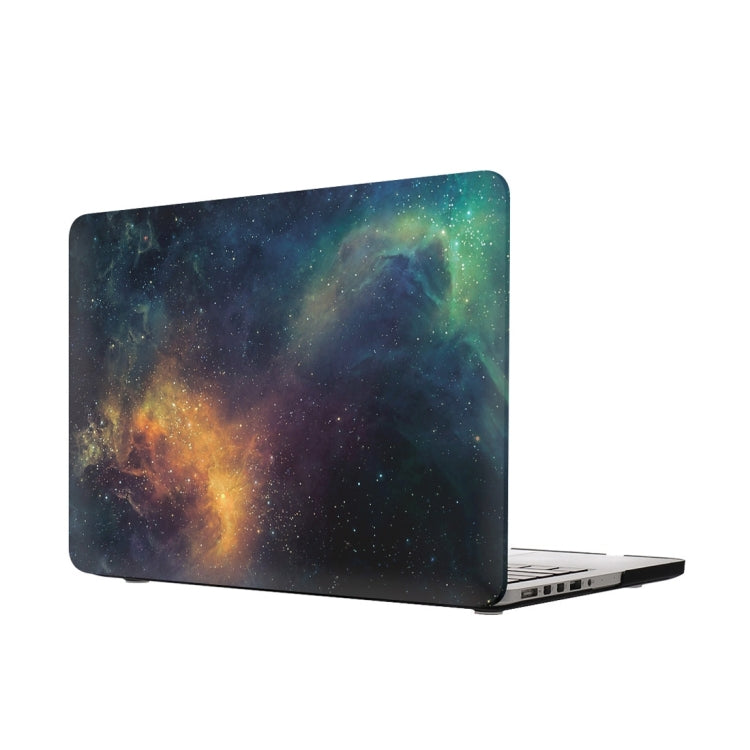 For Macbook Pro Retina 13.3 inch Starry Sky Patterns Apple Laptop Water Decals PC Protective Case(Green) - MacBook Pro Cases by buy2fix | Online Shopping UK | buy2fix