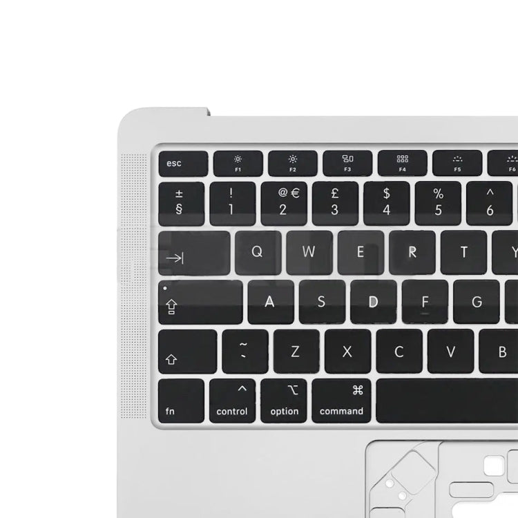 For Macbook Air 13 A2179 2020 C-side Cover + UK Edition Key Board(Silver) - Bottom Cover by buy2fix | Online Shopping UK | buy2fix