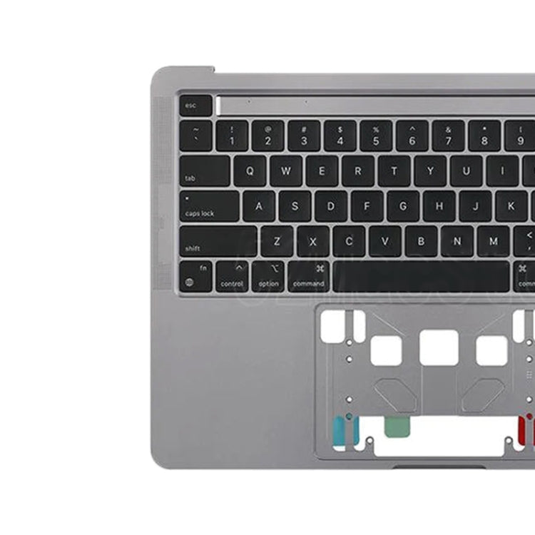 For Macbook Pro 13 inch 2021 A2338 C-side Cover + US Edition Key Board (Grey) - Bottom Cover by buy2fix | Online Shopping UK | buy2fix