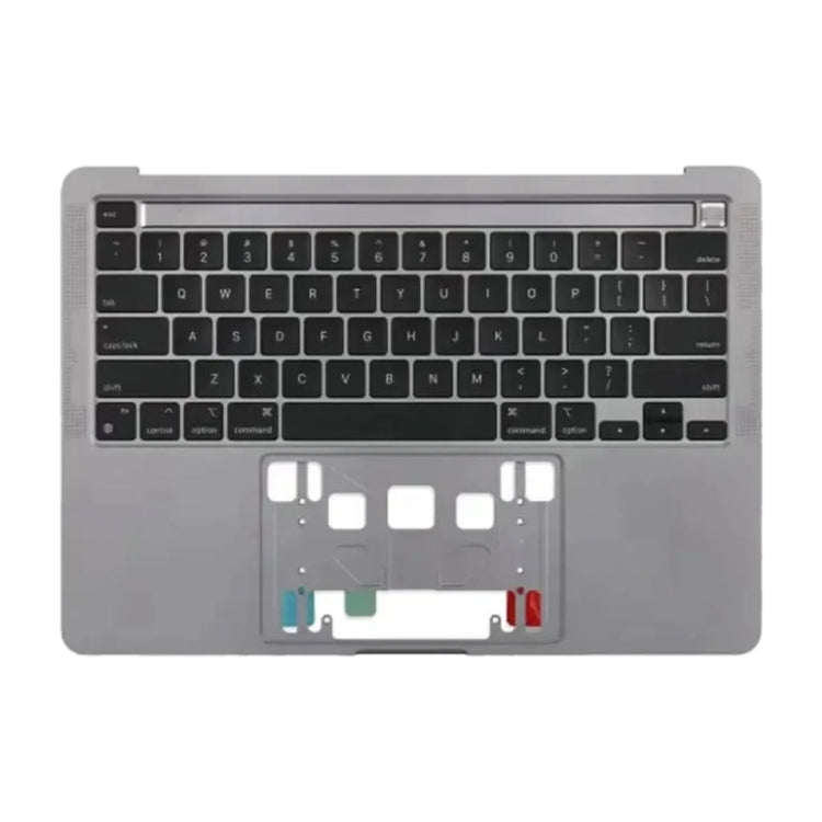 For MacBook Pro Retina 13 inch A2289 2020 C-side Cover + US Edition Key Board (Grey) - Bottom Cover by buy2fix | Online Shopping UK | buy2fix